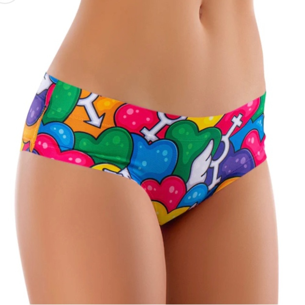 memème PRIDE Panties- LGBT -Hearts - PANTY for Women. S,M,L,XL